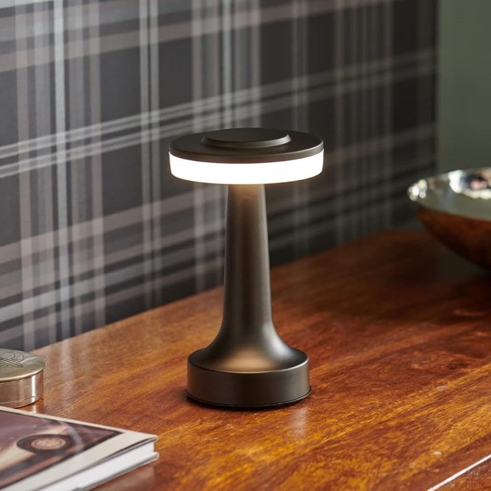 Cordless Metal Table Lamp with 3 Light Colours