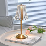 Cordless Crystal Table Lamp – Rechargeable Touch-Dimmable LED