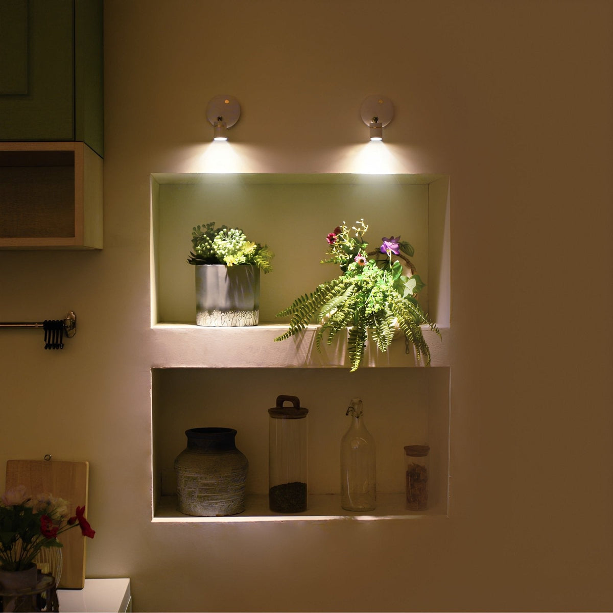Wireless Wall Spotlights with Remote – Battery or USB Rechargeable