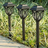 Solar Garden Stake Lantern, IP44, Warm or White LED