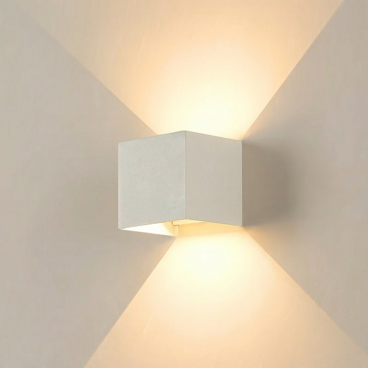 Adjustable LED Up and Down Wall Light, 6W–12W, Waterproof